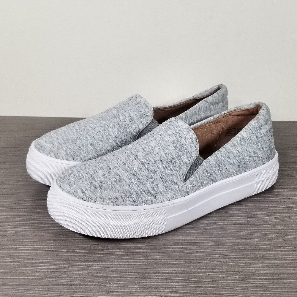 Caslon Alden Slip-op Platform Sneaker, Gray Fabric, Womens Size 8.5 M